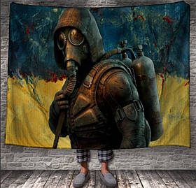 Плед з принтом "Сталкер 2, гра" 150х200 см.