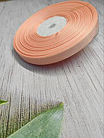 Стрічка репсова 1 см. Персикова ( 1 метр), Р09-07