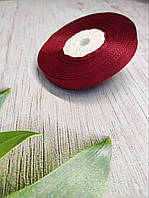 Стрічка репсова 1 см. темно Червона ( 1 метр), Р09-33