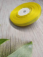 Стрічка репсова 1 см. Жовта ( 1 метр), Р09-15