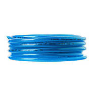Шланг для води тришаровий, синій, 1/2", 20 м, армований, PVC INTERTOOL GE-4053, фото 4