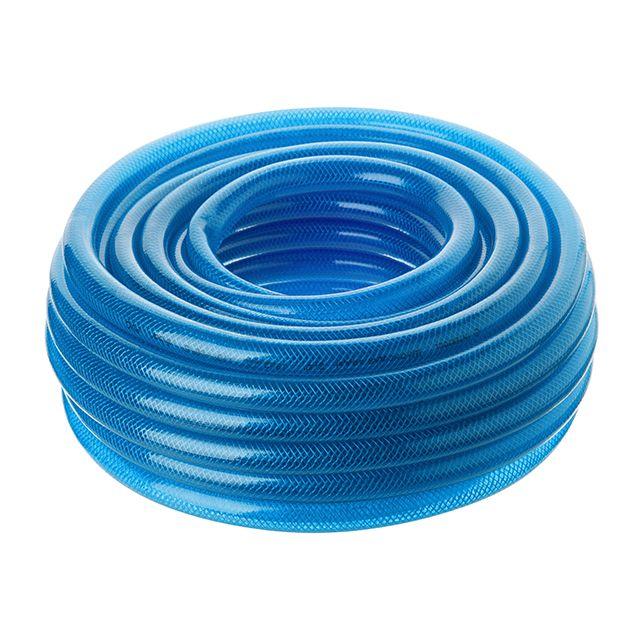 Шланг для води тришаровий, синій, 3/4", 20 м, армований, PVC INTERTOOL GE-4073