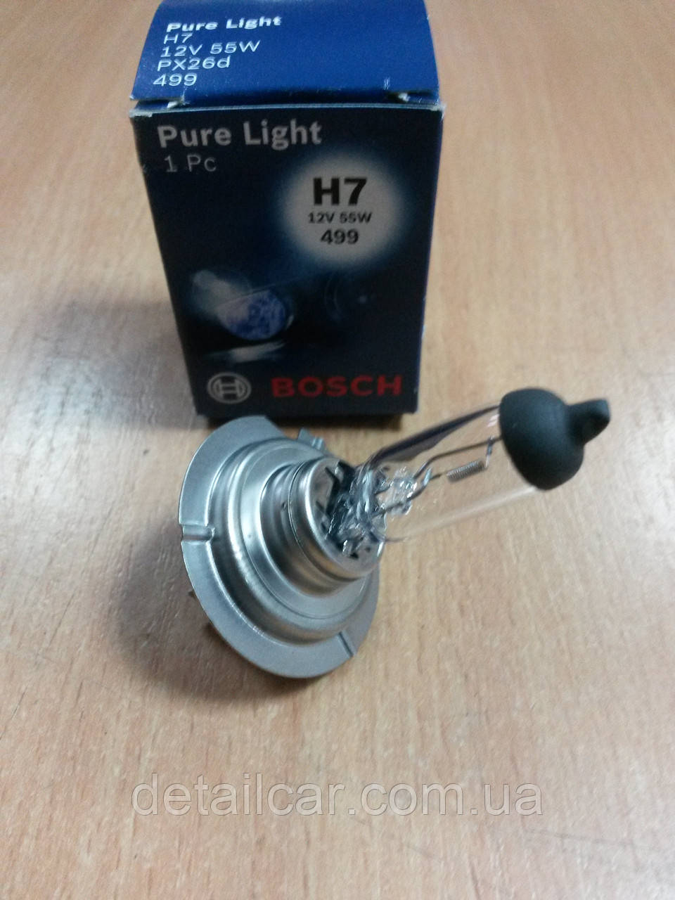 Лампа галогеновая (розжарювання) 12V 55W H7 PX26d PURE LIGHT "BOSCH" 1 987 302 071 - Германии - фото 2 - id-p451746832