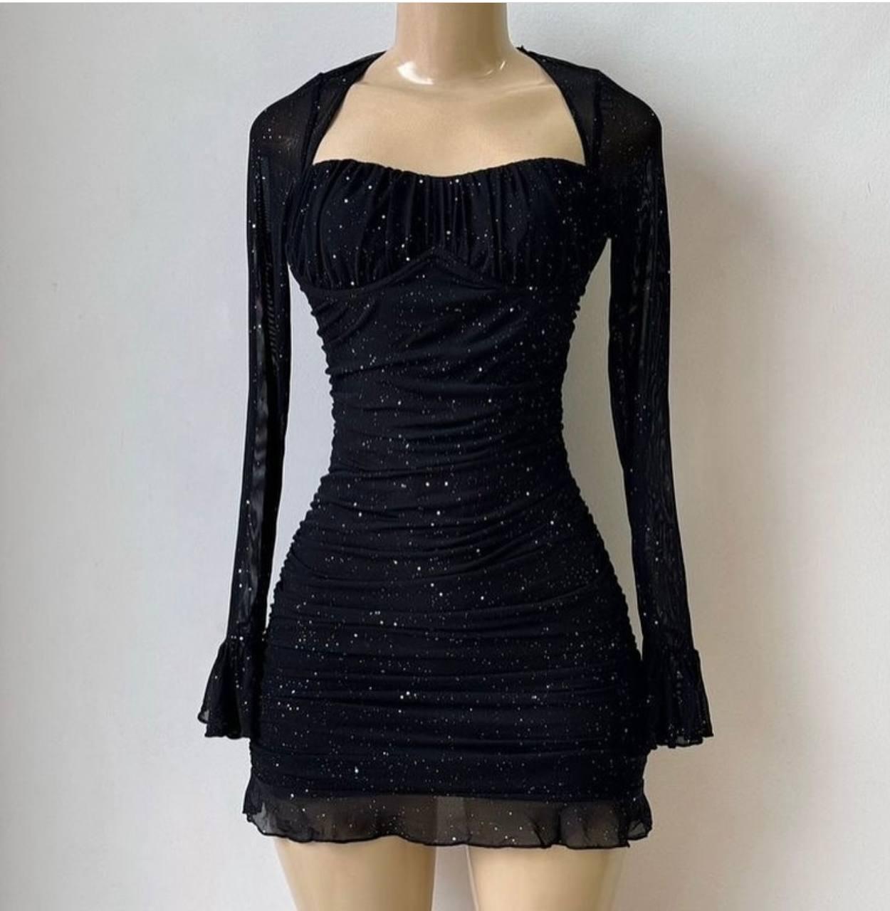 Блискуча сукня із люрексу, фото 1