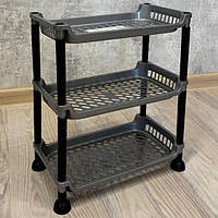 Етажерка прямокутна Bursev Plastik 5158 04 сірий