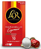 НОВИНКА! Кава в капсулах Nespresso L'OR MARANELLO ESPRESSO Passione Rossa 10шт по 5,2г Франція (L'Or Ferrari Editions)