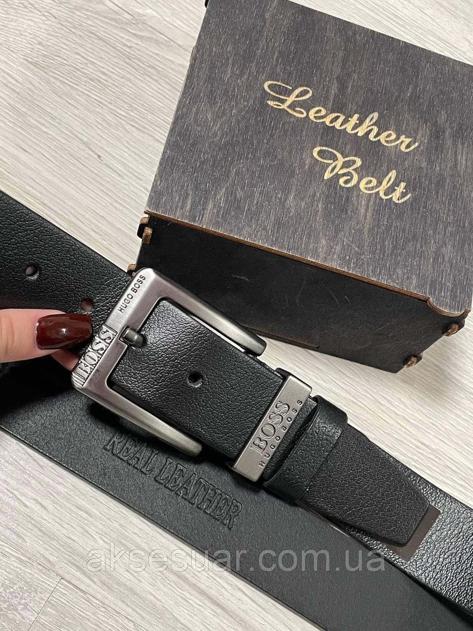 Ремінь чоловічий із натуральної шкіри, ширина 4 см. Довжина від 100 см до 130 см. Туреччина, фото 1