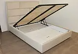 Ліжко Стенфорд 180  з підйомним механізмом та місткою нішою для зберігання білизни, фото 7