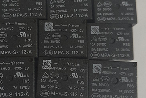 MPA-S-112-A реле 10А 250В 12VDC