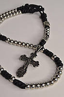Чітки з паракорду з хрестом, руною Уруз і гербом України