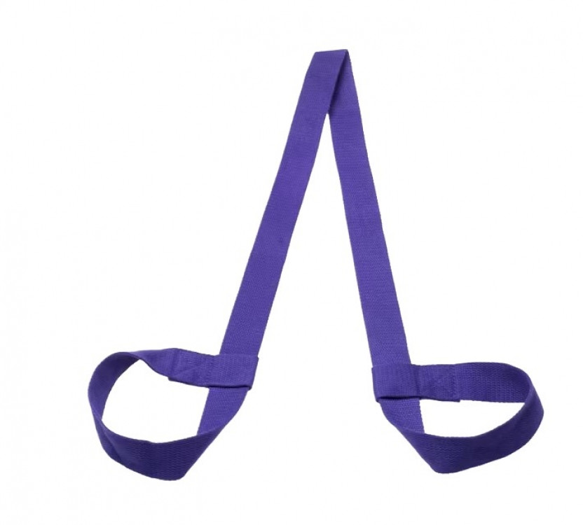 Слінг перетяжка для перенесення килимка йоги фіолетовий, фото 1
