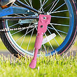 Підніжка на дитячий велосипед на колесо 12 дюймів рожева, фото 6