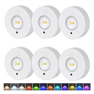 Світильник LED MZ-L3301 (комплект) with remote control (3LC+RGB/6PCS) White