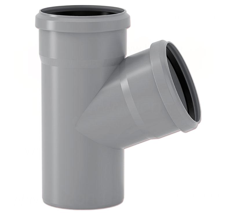 Трійник для каналізації VALSIR PP3 D 40/40x67° (Італія) 508009