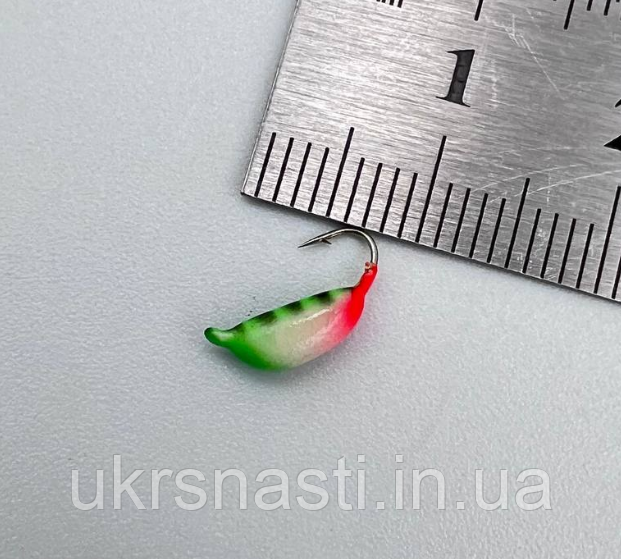 Рибальська Мормишка вольфрамова для зимової риболовлі No582, Мормишка зимова, фото 1