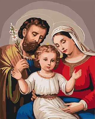 Картина за номерами 40х50 см Свята Трійця Орігамі LW3243