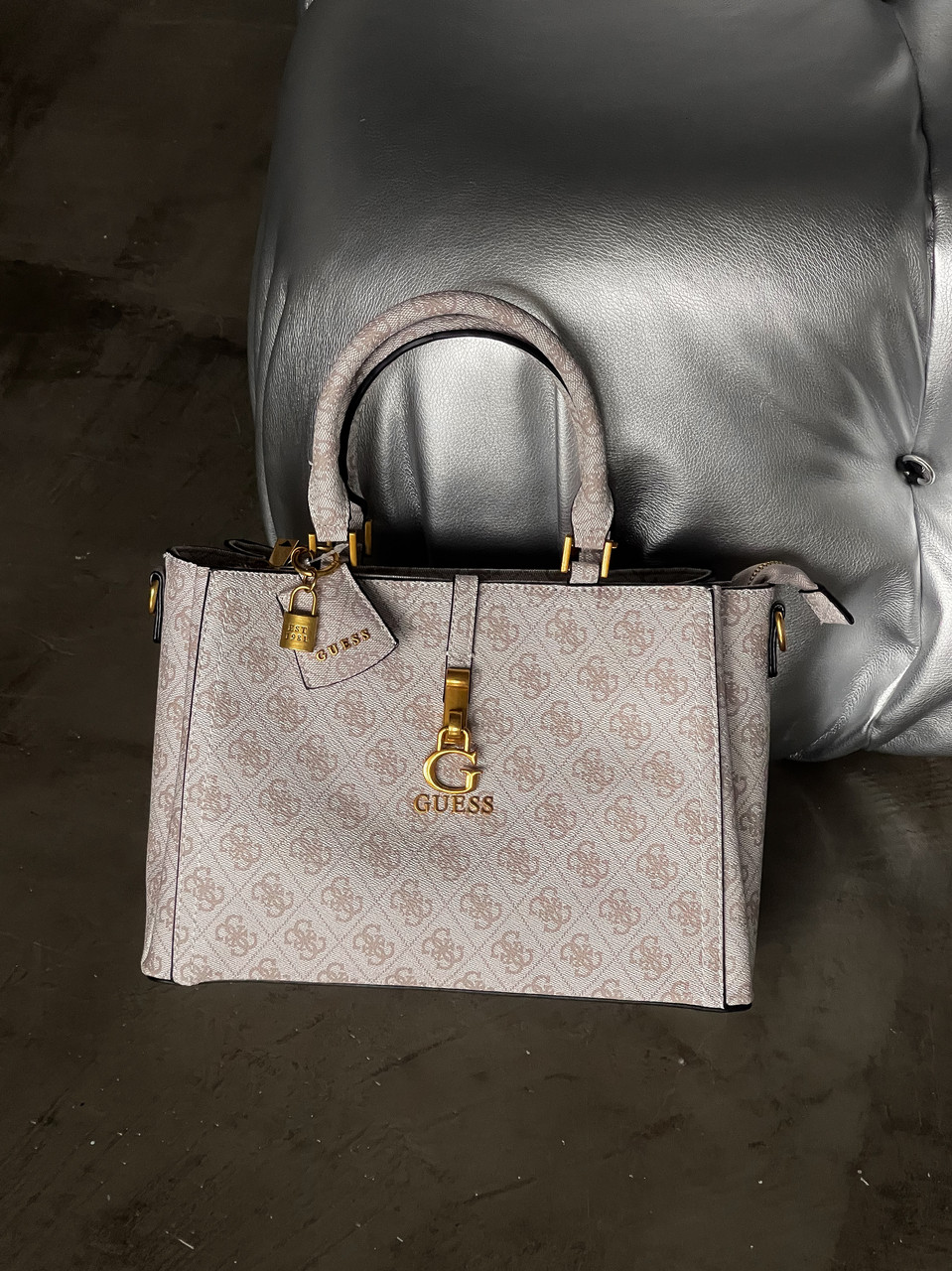 Сумка жіноча Guess James medium рожевий через плече Гесс Преміум, фото 1