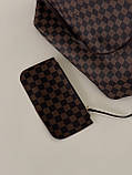 Сумка жіноча Louis Vuitton Neverfull коричневий шаховий шопер Луї Віттон, фото 4