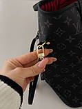 Сумка жіноча Louis Vuitton Neverfull чорний класичний шопер Луї Віттон, фото 4