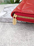 Гаманець жіночий великий, гаманець Прада червоний, фото 5