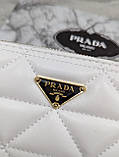 Гаманець жіночий великий, гаманець Прада білий, фото 3