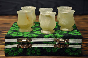 Набір з натурального оніксу, 10 ml (колір, як на фото)