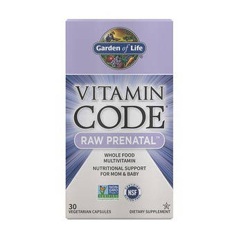 Garden of Life Vitamin Code RAW Prenatal 30  капсул