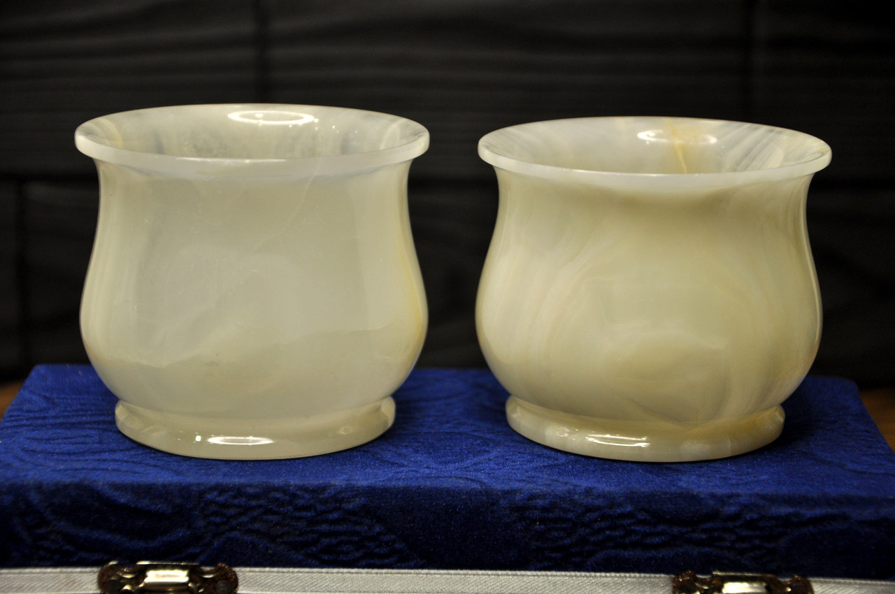 Набір з натурального оніксу, 250 ml (колір, як на фото), фото 1