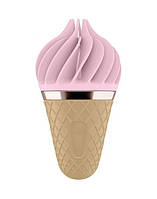 Стимулятор морозиво для клітора Satisfyer Layons Sweet Treat Temptation Сатісфаер рожеве Кайф