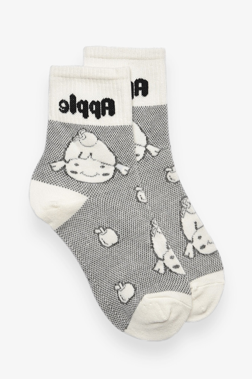 Шкарпетки дитячі демісезонні білого кольору з малюнком 192897S, фото 1