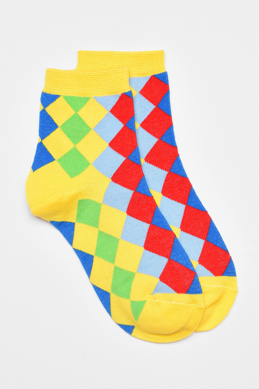Шкарпетки дитячі демісезонні жовтого кольору з малюнком 192903S, фото 1