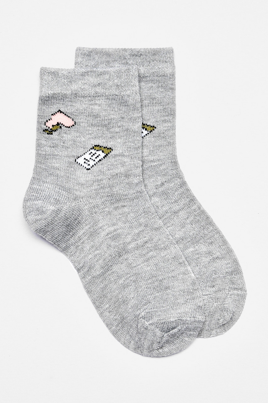 Шкарпетки дитячі демісезонні сірого кольору 192931S, фото 1