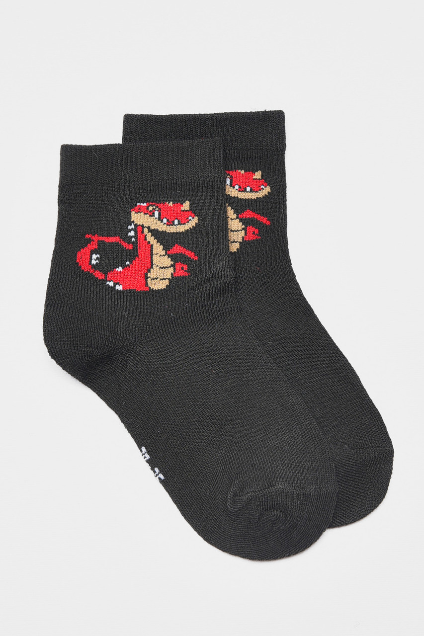 Шкарпетки дитячі демісезонні чорного кольору 192942S, фото 1