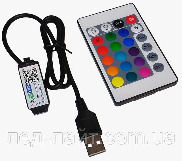 rgb bluetooth controller remote 24 key ргб блютус контроллер с пультом 24 кнопки