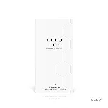 Презервативи LELO HEX Condoms Original 12 Pack, тонкі та суперміцні Bomba💣