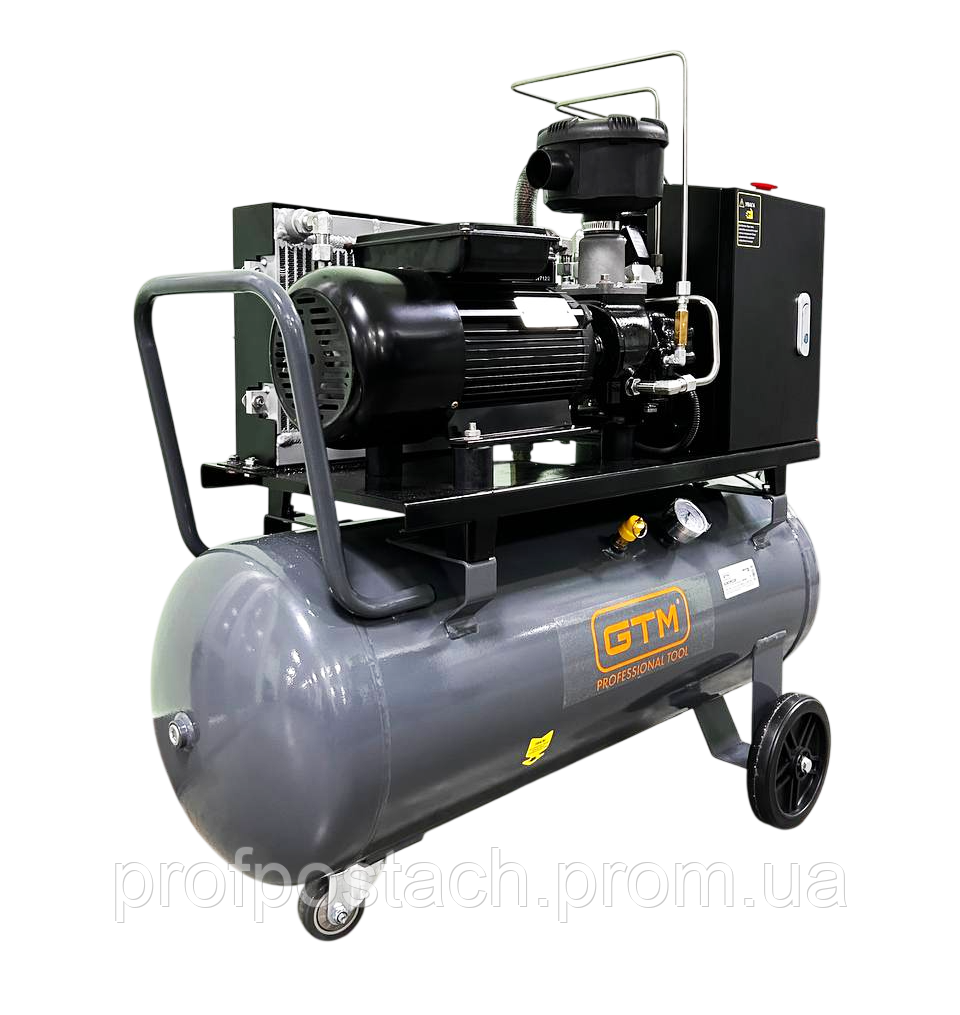 GTM Компресор гвинтовий рес-100л 350л/хв 3кВт 8бар 220В