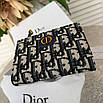 Складаний жіночий шкіряний мінігаманець Dior, фото 8