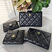Модний шкіряний жіночий гаманець Chanel, фото 2