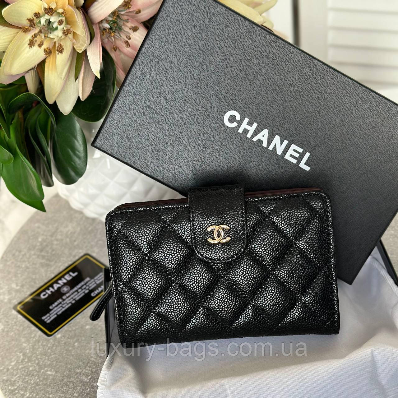 Модний шкіряний жіночий гаманець Chanel, фото 1
