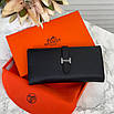 Шкіряний жіночий гаманець Hermes, фото 6