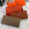 Шкіряний жіночий гаманець Hermes, фото 8