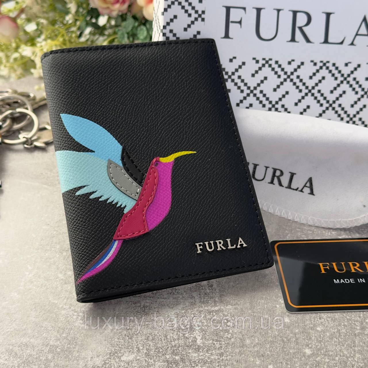 Шкіряна жіноча паспортитка Furla, фото 1
