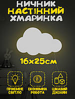 Дитячий нічник настінний у формі хмари A-Plus Cloud 16*25 см світильник тучка