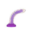 фаллоімітатор ADDICTION Rave 8" Glow in the Dark Dildo Purple Confetti, 20,3 см, фото 3