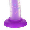 фаллоімітатор ADDICTION Rave 8" Glow in the Dark Dildo Purple Confetti, 20,3 см, фото 5