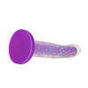 фаллоімітатор ADDICTION Rave 8" Glow in the Dark Dildo Purple Confetti, 20,3 см, фото 6