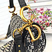 Модна жіноча сумочка Christian Dior Saddle + маленький гаманець у комплекті, фото 2