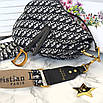 Модна жіноча сумочка Christian Dior Saddle + маленький гаманець у комплекті, фото 7