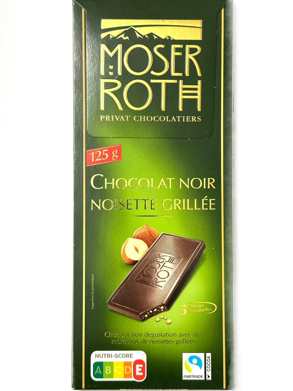Шоколад чорний із смаженим фундуком Мозер Рот Moser Roth Noisette ...