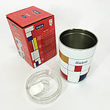 Подорожній термос Magio MG-1070 0.35 л, Термокружка маленька, Термос для напоїв UD-800 на спеку, фото 4